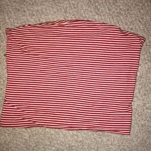 Brandy Melville red stripe tube top